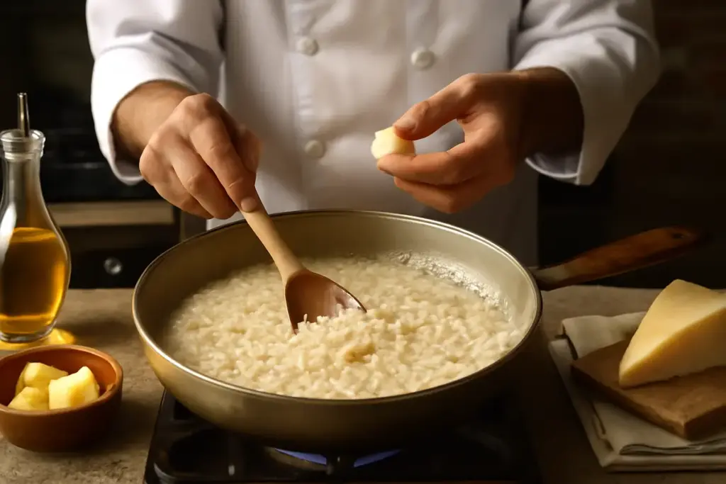 Come si manteca il risotto davvero come in trattoria? Scopri cosa fa la differenza in cottura