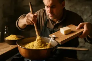 Polenta taragna valtellinese procedimento originale: evita la consistenza gommosa con questo passaggio