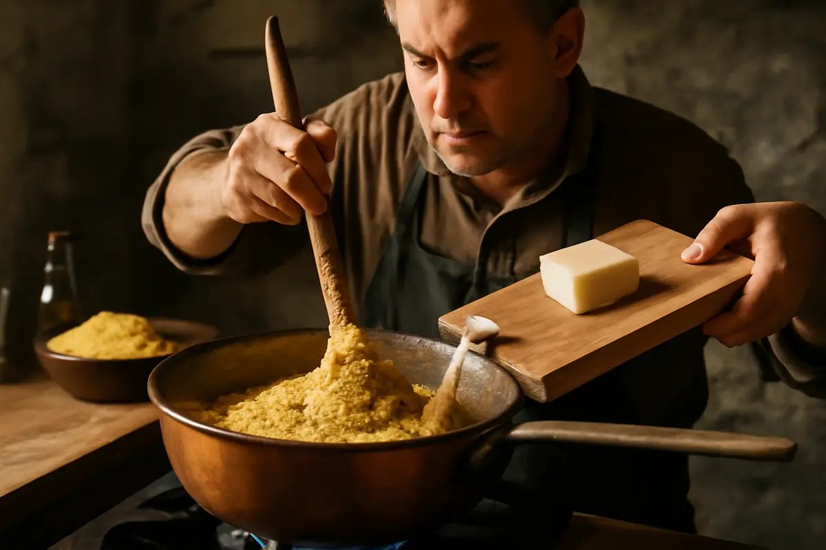 Polenta taragna valtellinese procedimento originale: evita la consistenza gommosa con questo passaggio