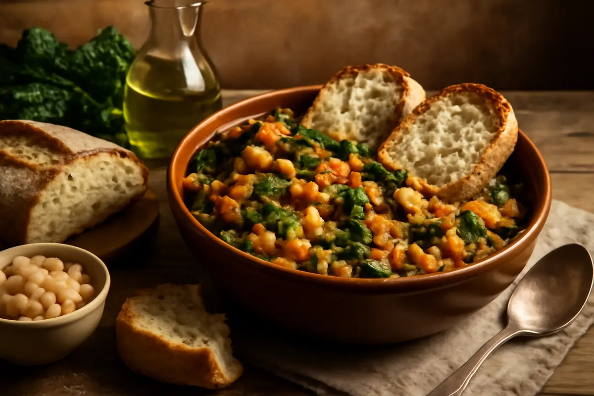 Ribollita toscana vera ricetta contadina: perché il pane del giorno prima fa davvero la differenza