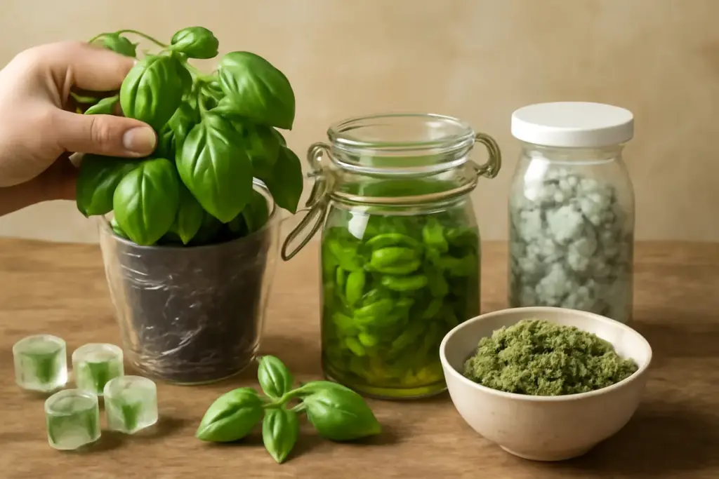 Basilico genovese: trucchi per mantenerlo fresco e profumato tutto l’anno