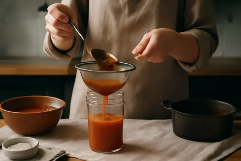 Filtrare sughi e fondi: il sistema usato dagli chef per una consistenza vellutata anche a casa