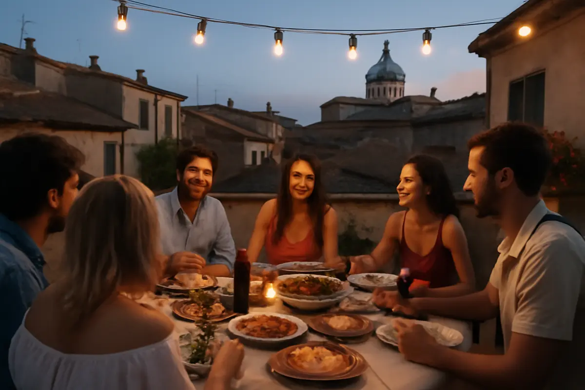 Cene d’estate sulle terrazze italiane: scopri il valore conviviale di questa abitudine secolare