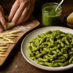 Trofie al pesto genovese segreti di impasto: il formato che esalta davvero la salsa fatta in casa