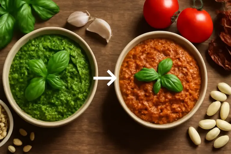 Qual è la differenza tra il pesto ligure e quello alla siciliana? Scopri la risposta che cambia il sapore