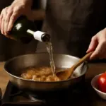 Perché si sfuma sempre con il vino bianco in cucina? Il beneficio nascosto per i tuoi piatti